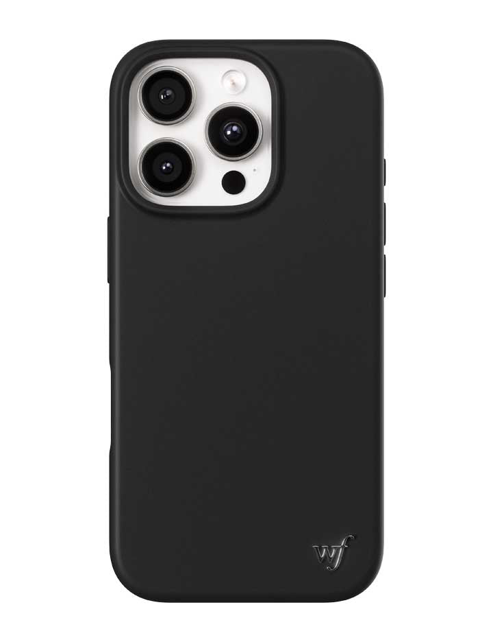 Wildflower iPhone case 16 Pro Black MagSafe Sleek Black
