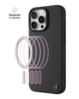 Wildflower iPhone case 16 Pro Max Black MagSafe Sleek Black