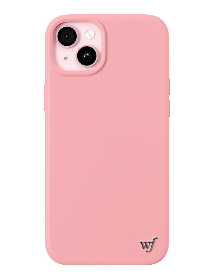 Wildflower iPhone case 15 Plus Pink MagSafe Sleek Pink
