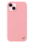 Wildflower iPhone case 15 Plus Pink MagSafe Sleek Pink
