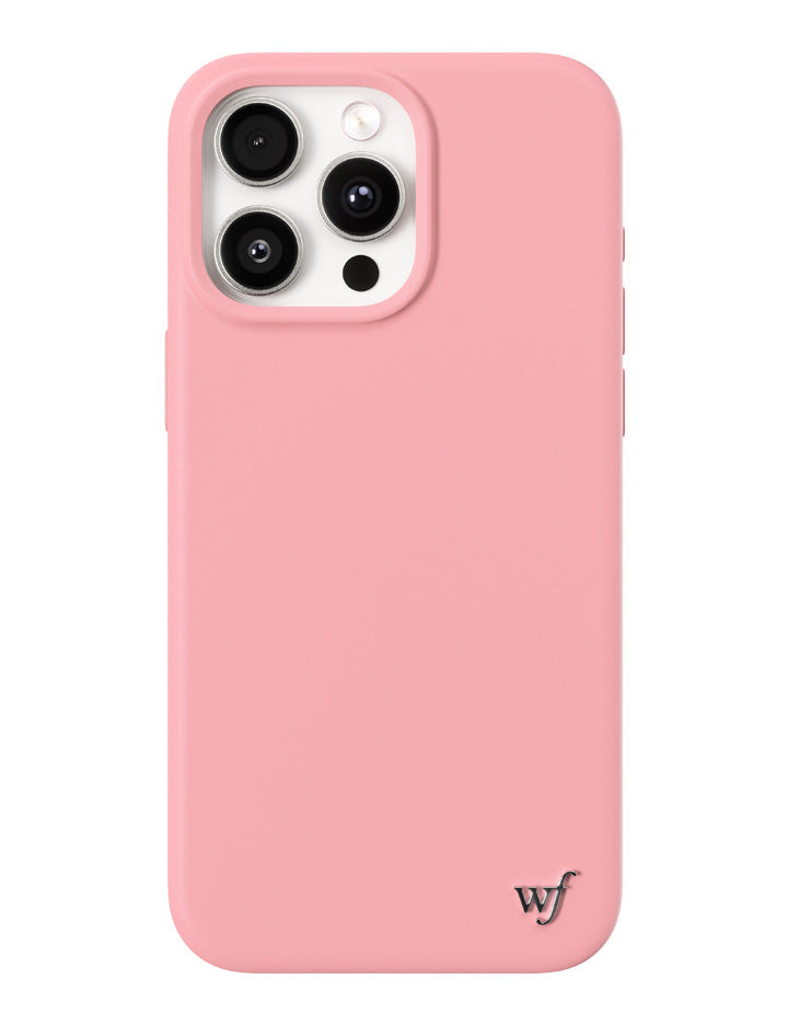 Wildflower iPhone case 15 Pro Max Pink MagSafe Sleek Pink
