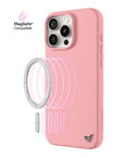 Wildflower iPhone case 16 Pro Max Pink MagSafe Sleek Pink