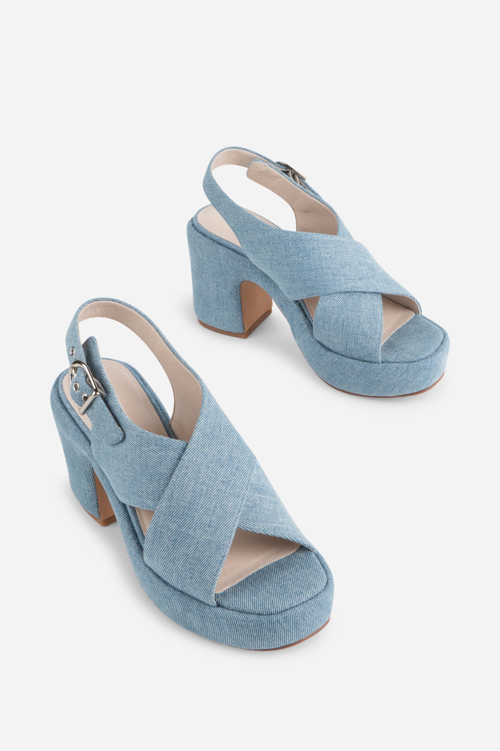 Intentionally Blank - Mindy Denim Slingback Platform Sandal -