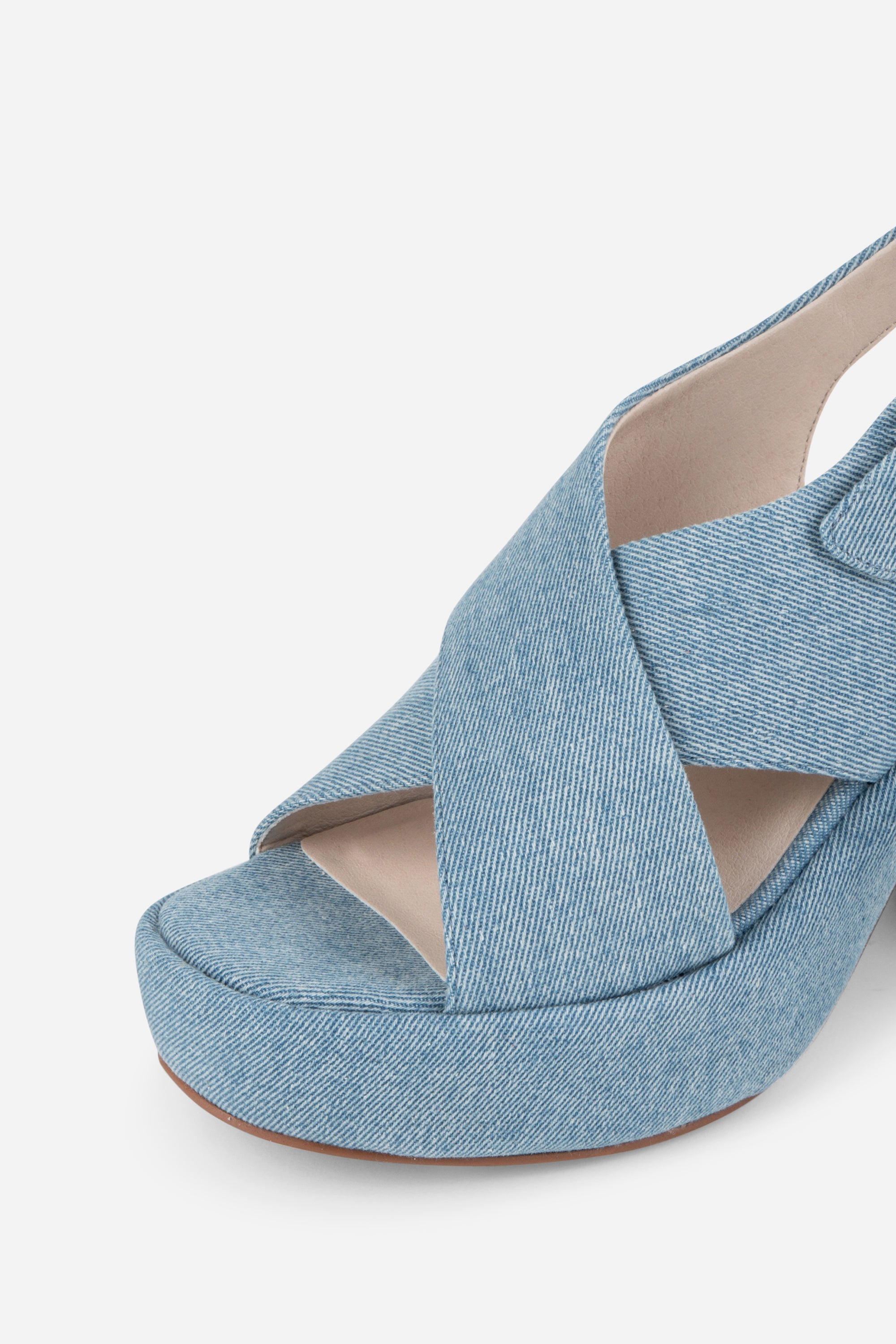 Intentionally Blank - Mindy Denim Slingback Platform Sandal -