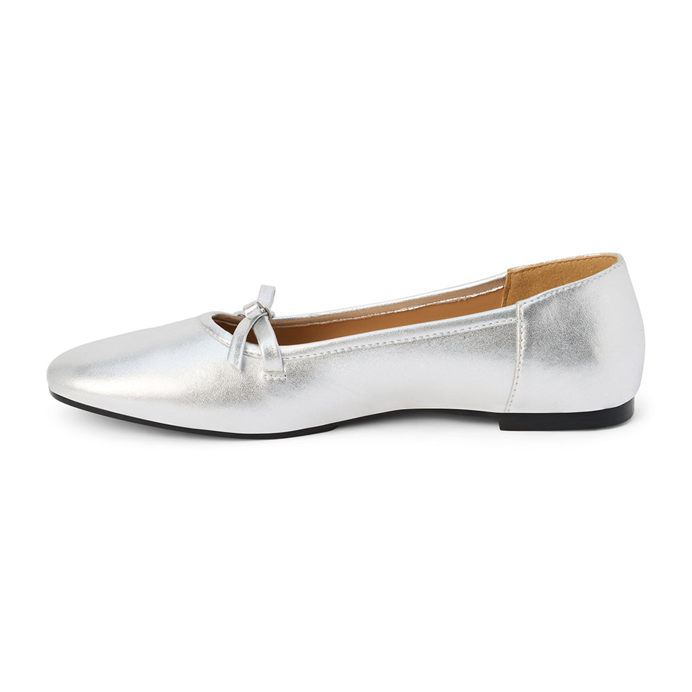 Missy Ballet Flat - Silver