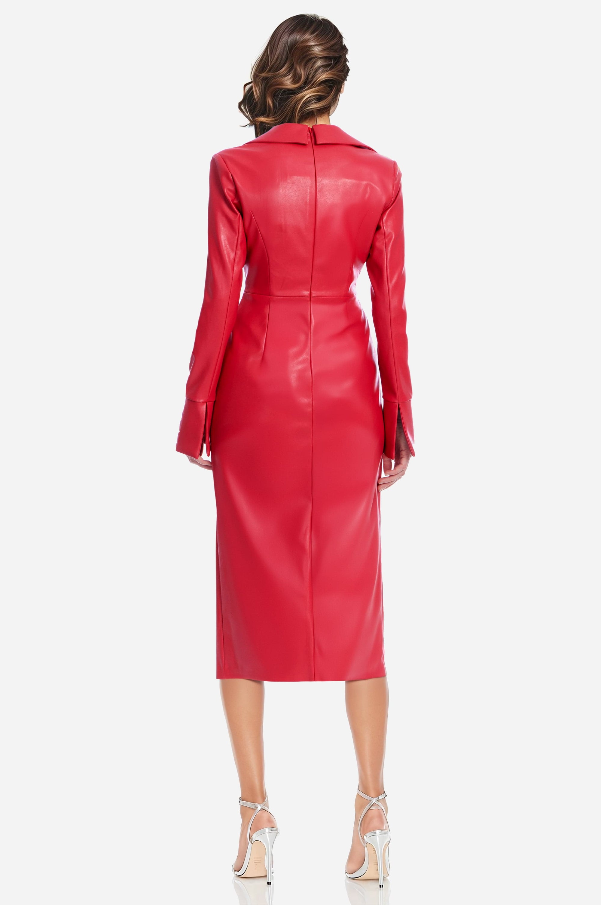 The Mary - Faux Leather Cocktail Dress