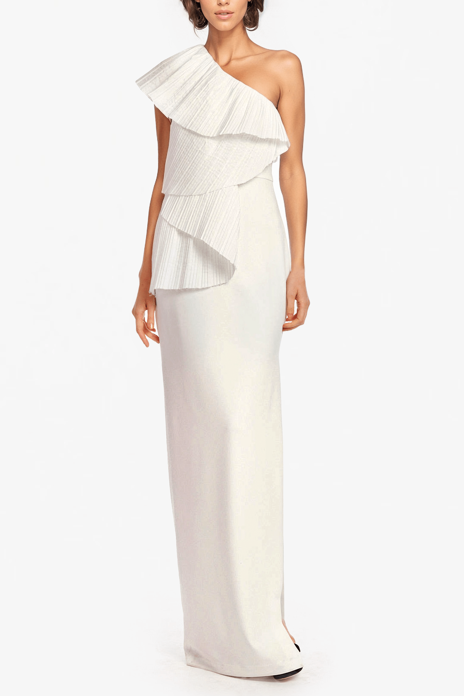 The Mercer Pleated Column Gown