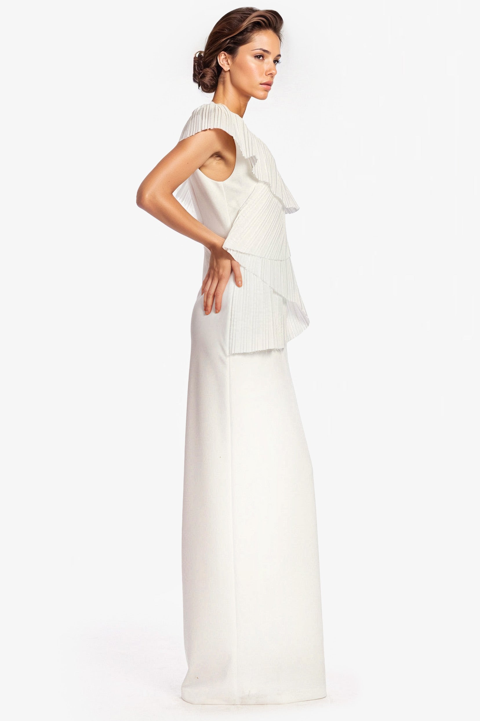 The Mercer Pleated Column Gown