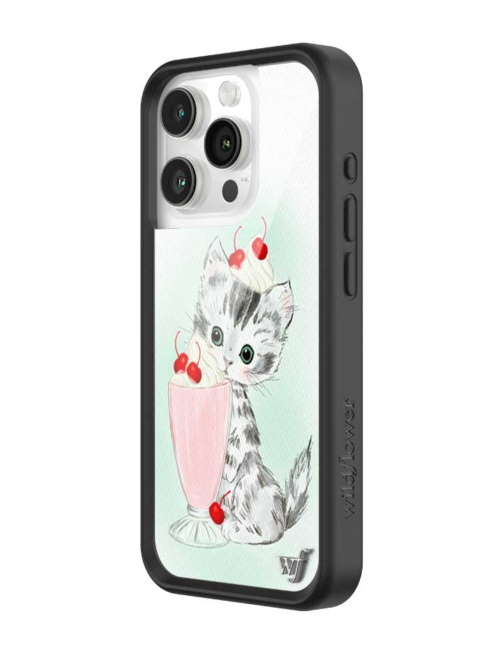 Wildflower iPhone case 15 Pro Kitty Shake Cats Cute
