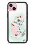 Wildflower iPhone case 15 Plus Kitty Shake Cats Cute