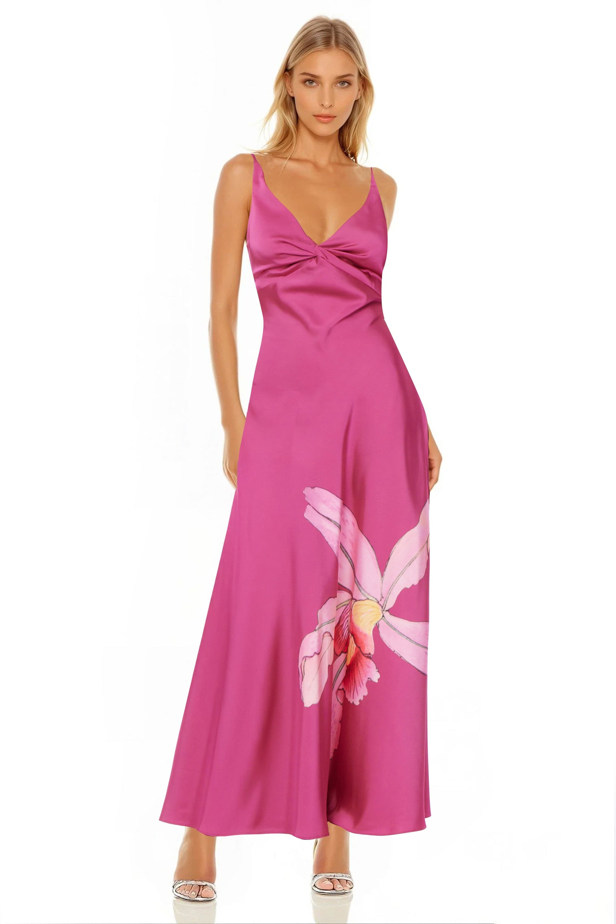 One33 Social - The Maribel Gown - Pink Floral -