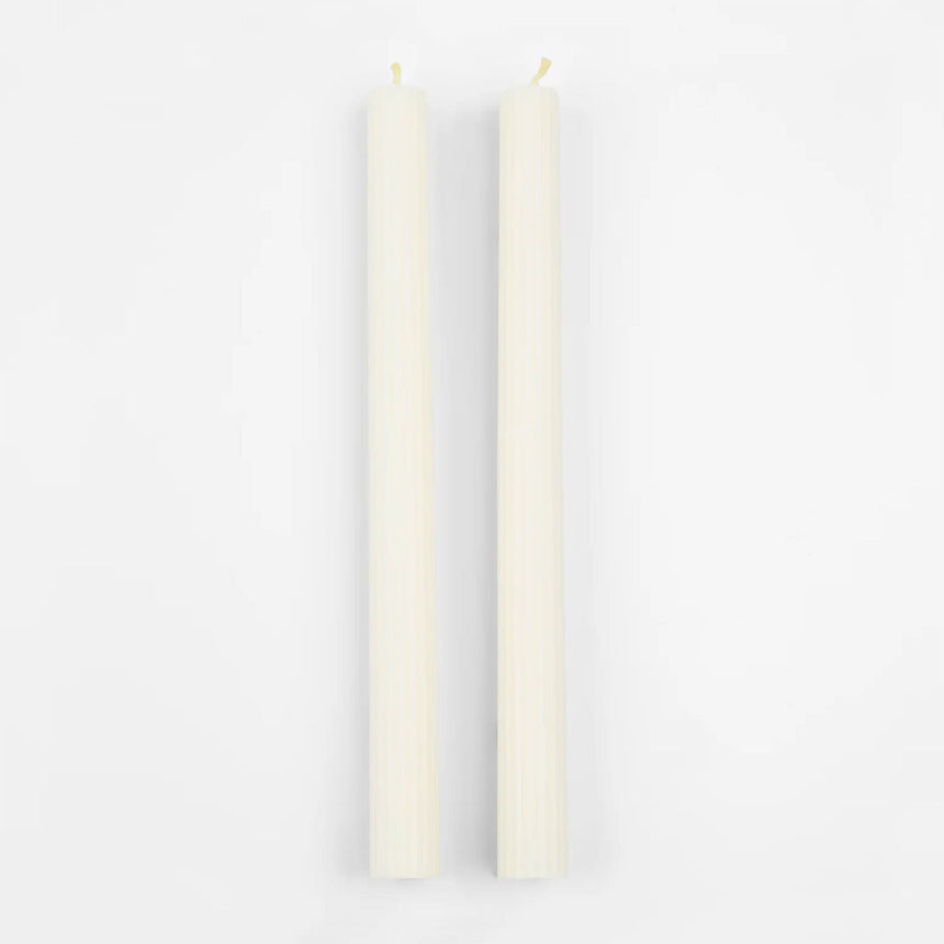 Meri Meri - Ivory Table Candles - Pack of 2 -
