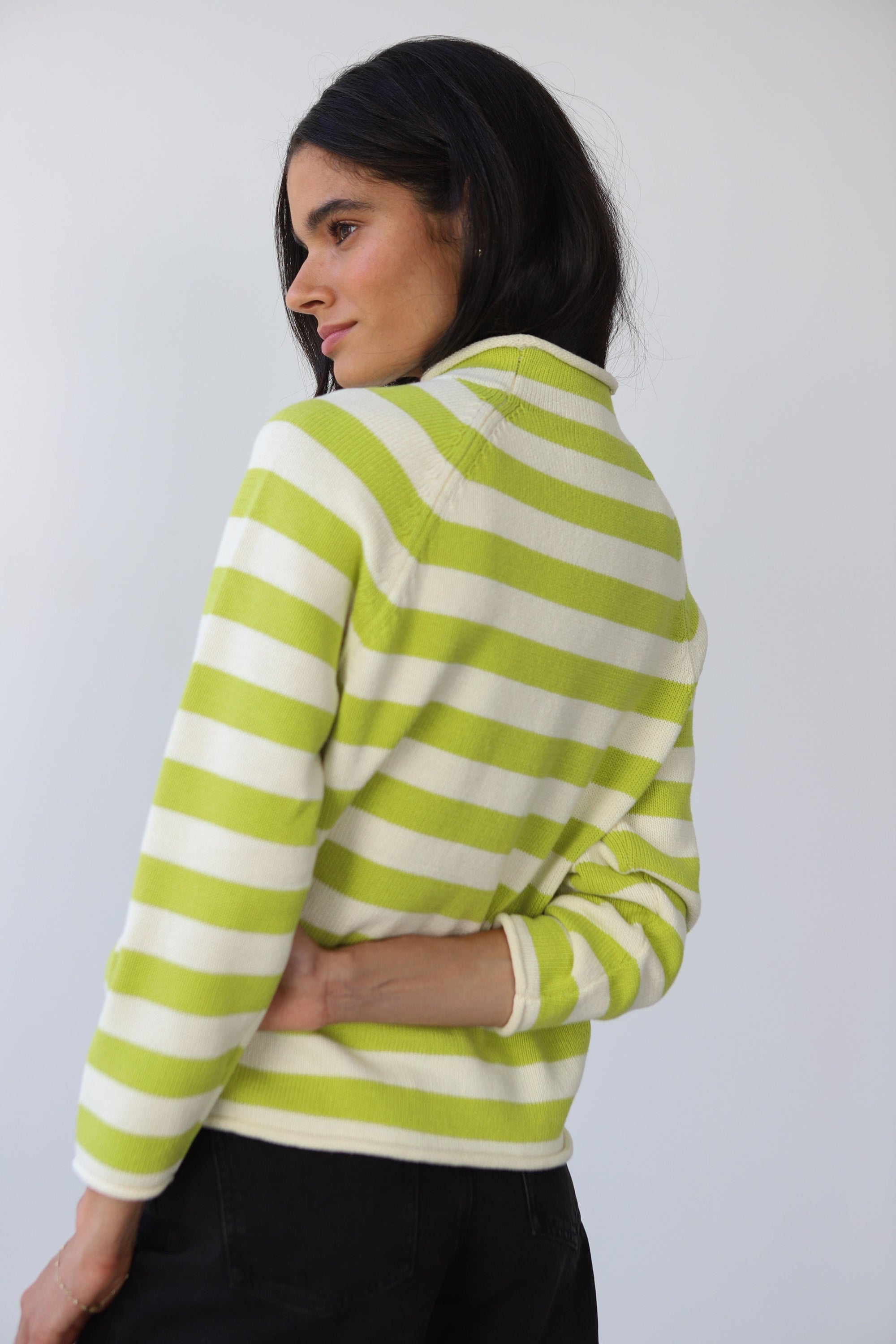 Callahan Knitwear - The Mock Neck - Sour Melon -