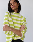 Callahan Knitwear - The Mock Neck - Sour Melon -