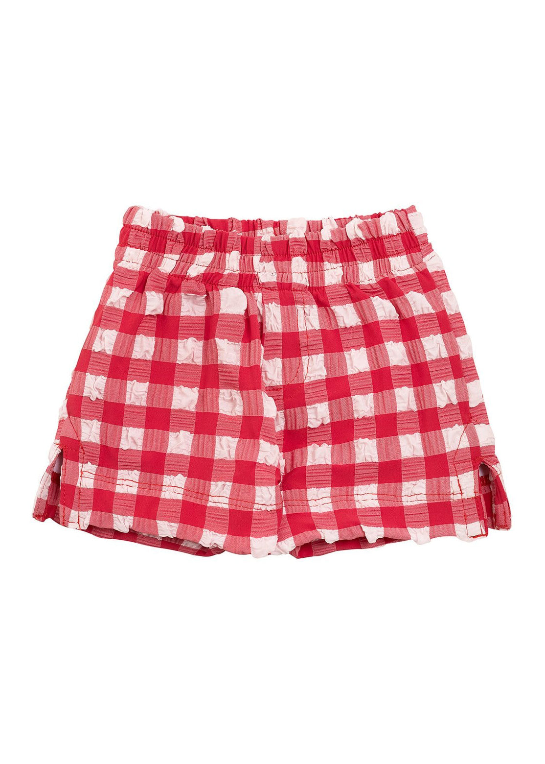 Montce - Red Gingham Mini Swim Trunk -