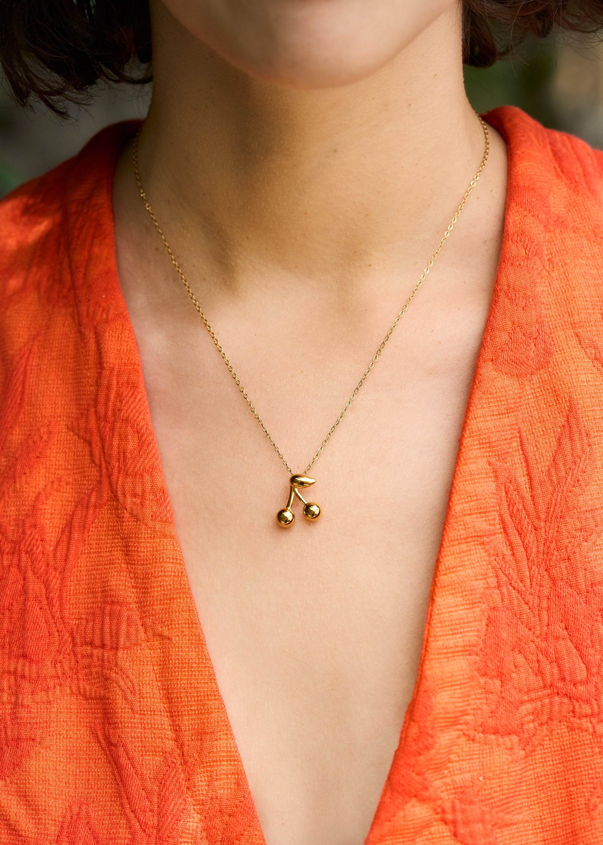 Maraschino Necklace - 18k Gold Plated