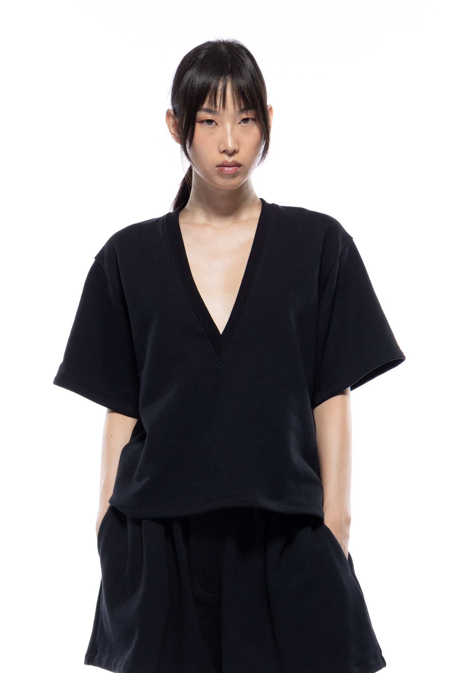 Mars Tee Cotton Fleece - Black