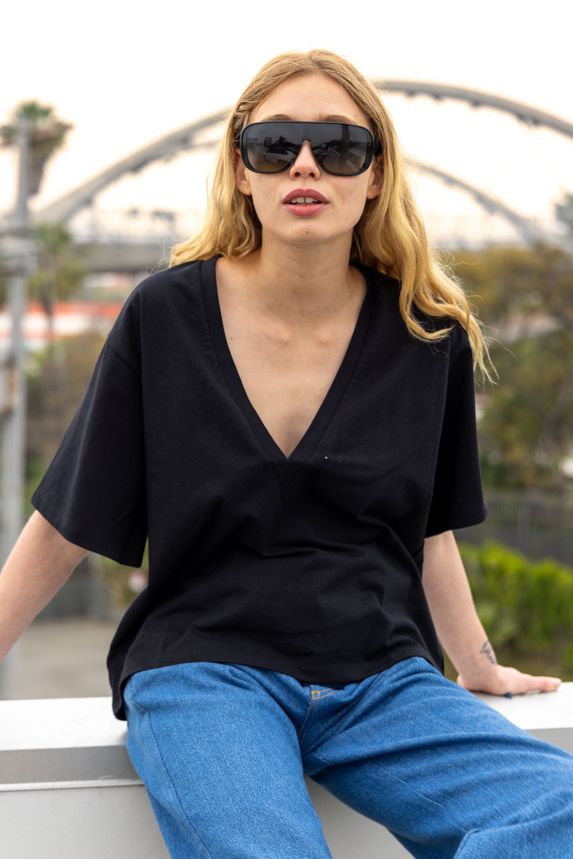 Mars Tee Cotton Jersey - Black