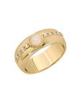 Leeada - Reign Ring - Gold Moonstone -