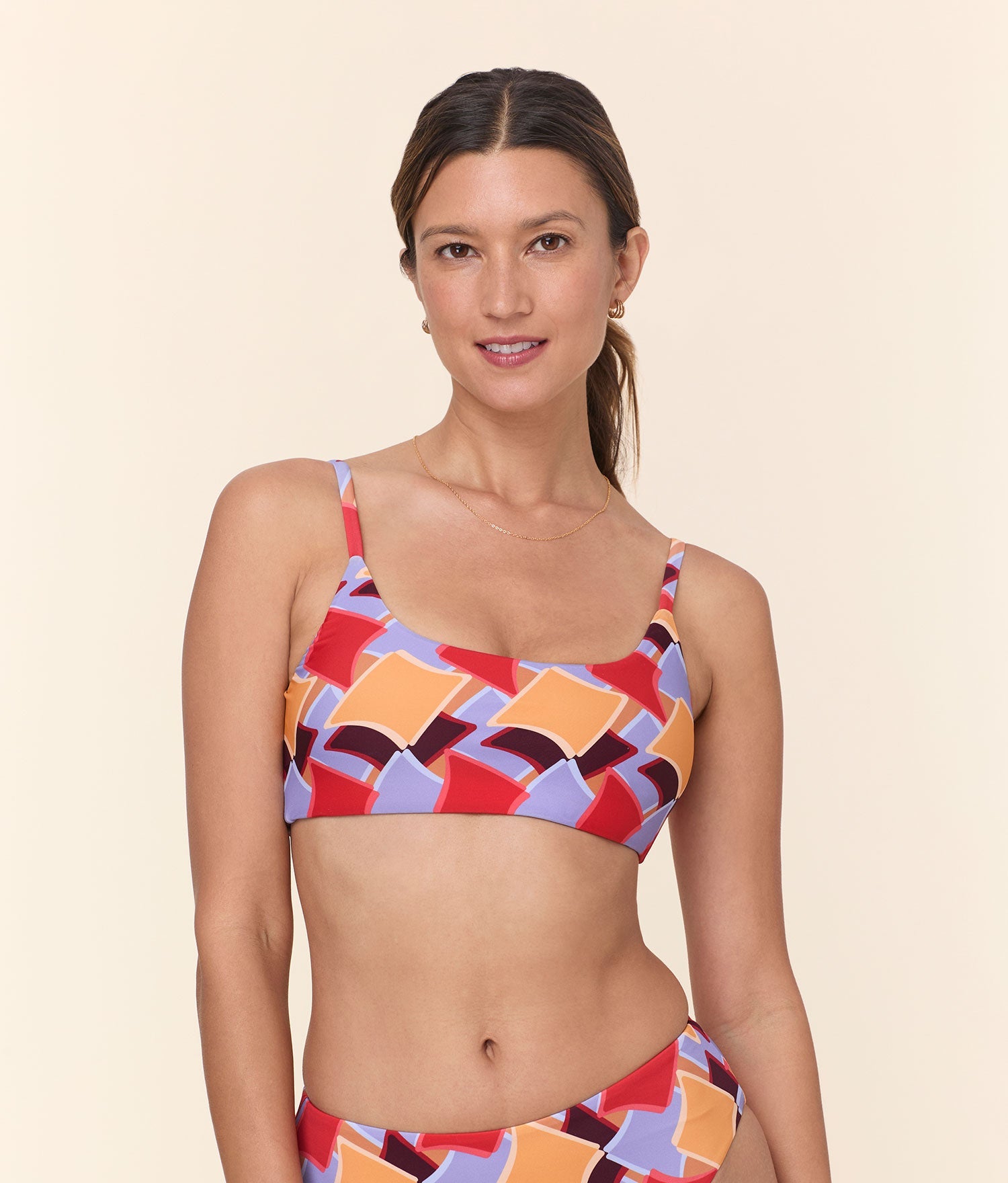 Andie Swim - The Maui Bikini Top - Eco Nylon - Mod Geo -