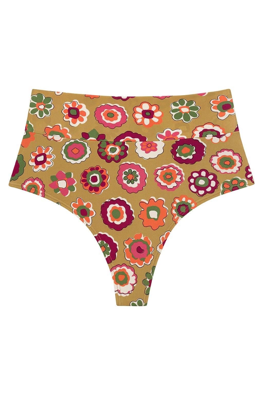 Montce - Mazzy Floral Added Coverage High Rise Bikini Bottom -