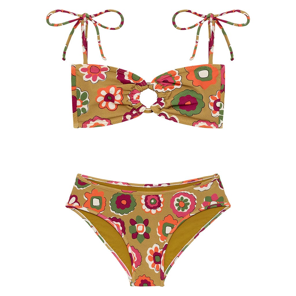 Montce - Mazzy Floral Mini Tori Bandeau x Lulu Bikini Set -
