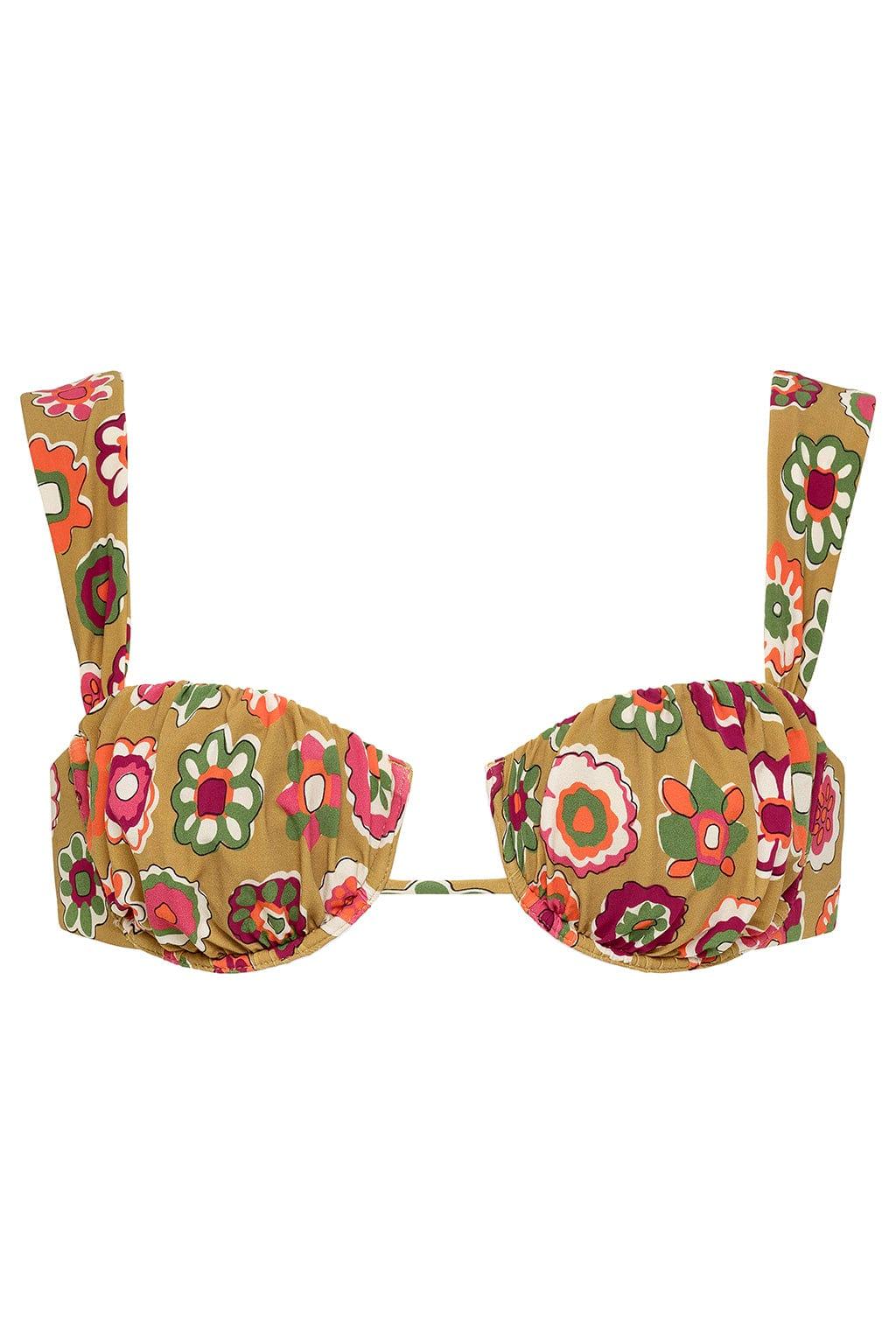 Montce - Mazzy Floral Petal Bikini Top -