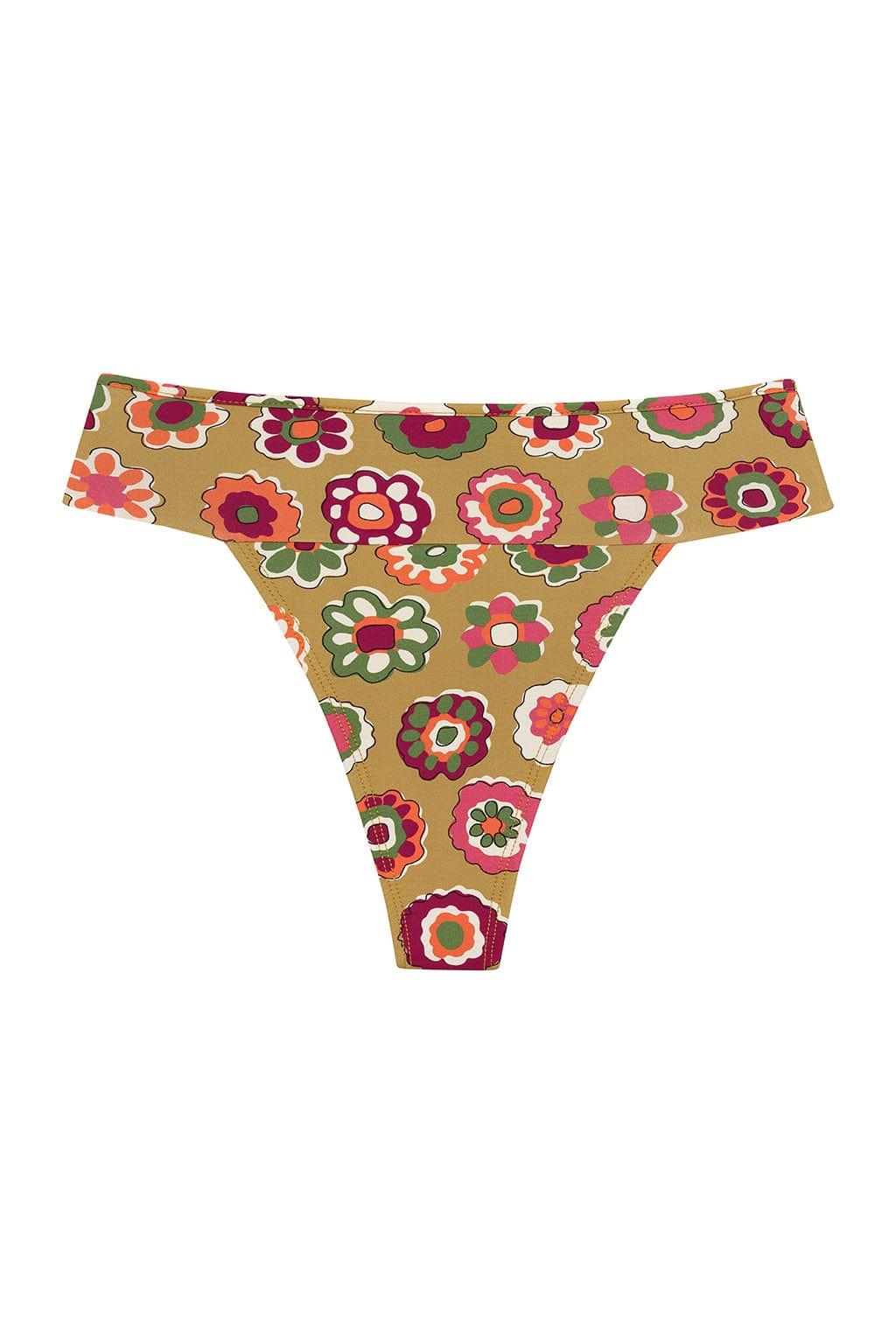 Montce - Mazzy Floral Tamarindo Binded Bikini Bottom -