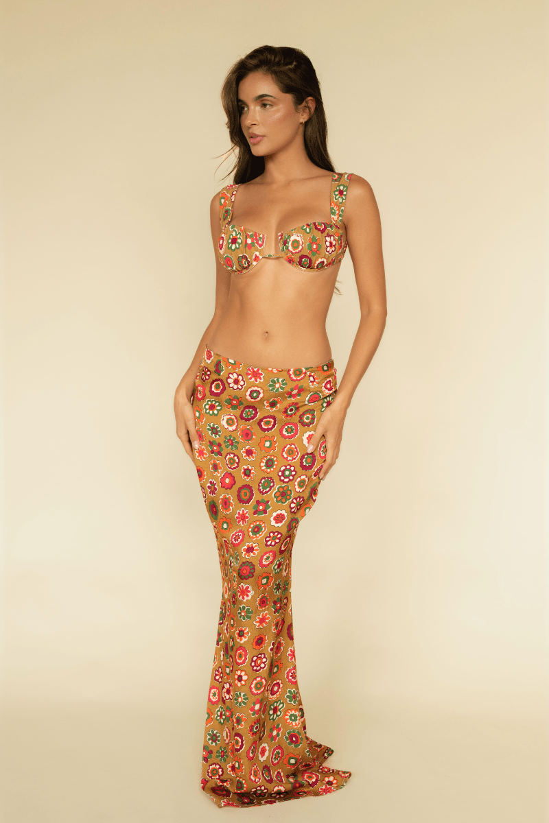 Montce - Mazzy Floral Silk Natalia Skirt -