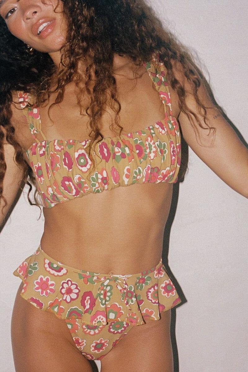 Montce - Mazzy Floral Victoria Bikini Top -