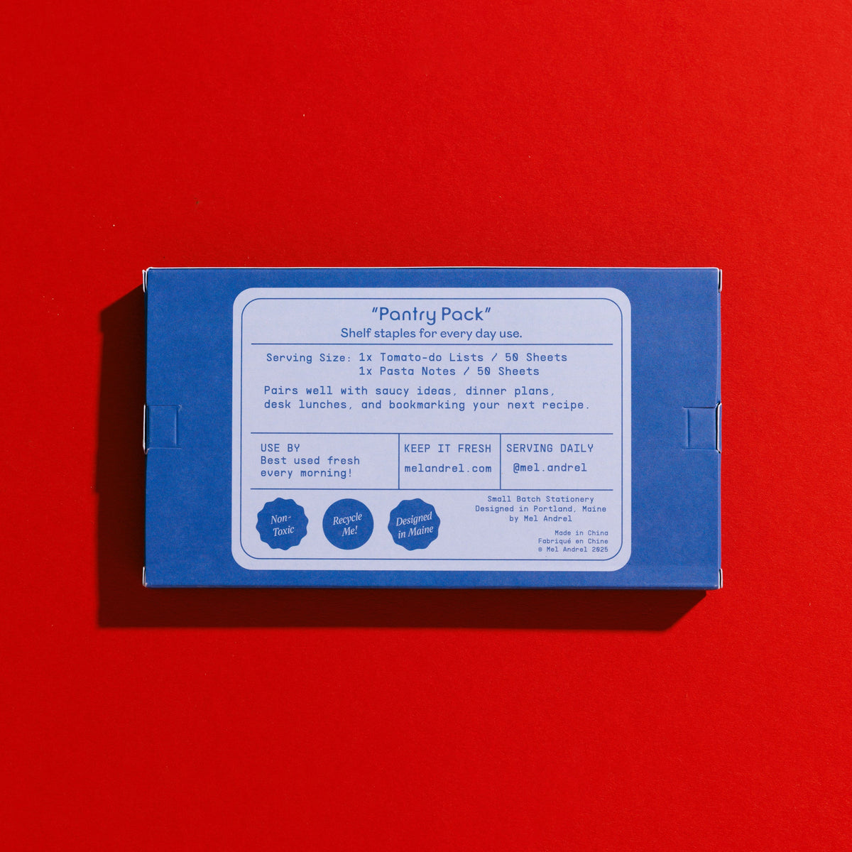 Mel Andrel - Pantry Pack - Pasta & Tomato Sticky Note 2 Pack -