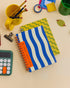 Mel Andrel - Mediterranean Stripes A5 Dot Grid Notebook -