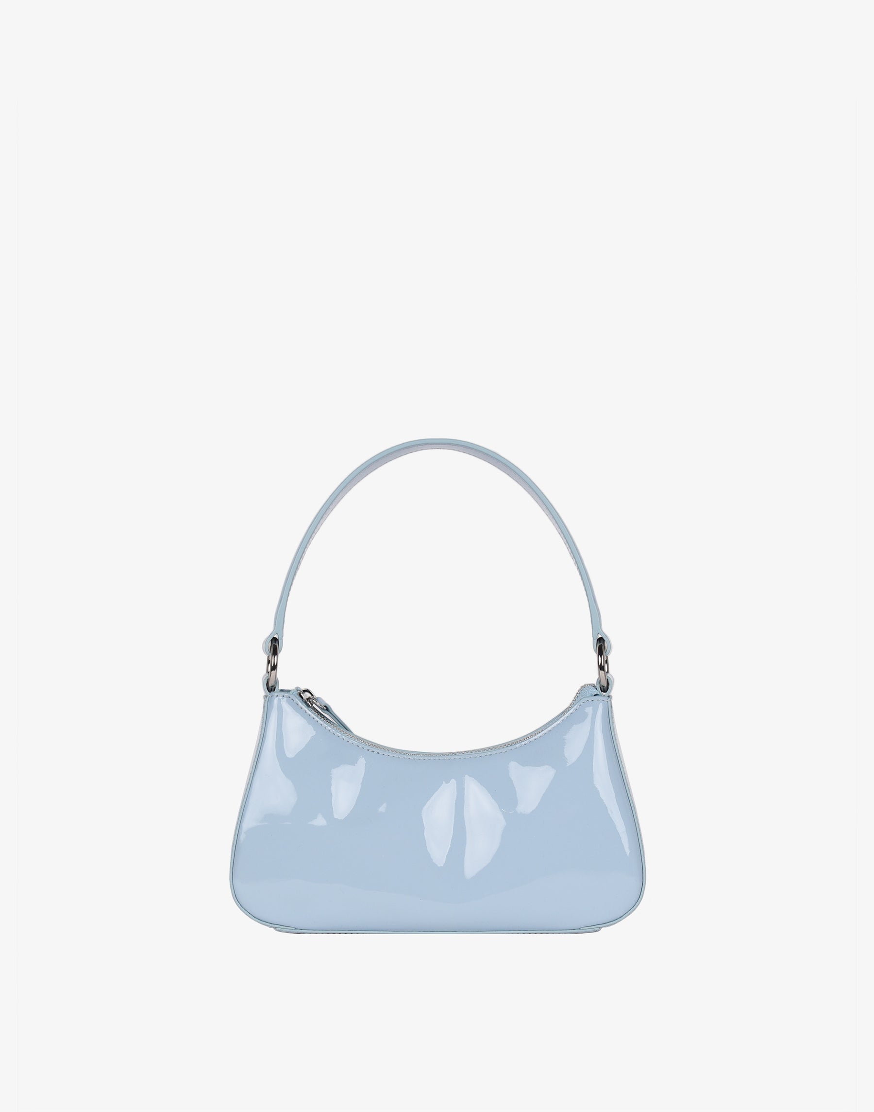 Luxe Mini Shoulder Bag - Sky Blue Patent