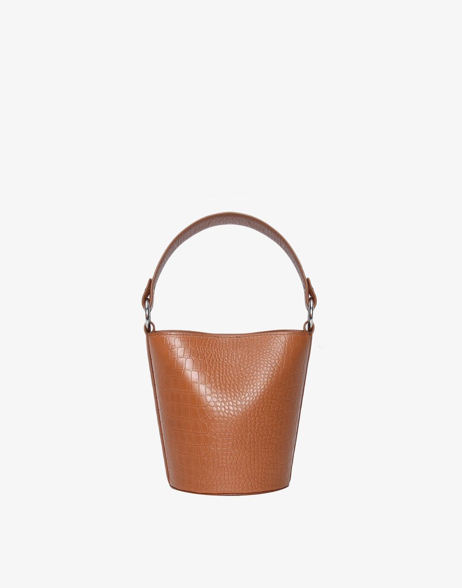 Mini Bucket Bag - Tan Croc - offe market