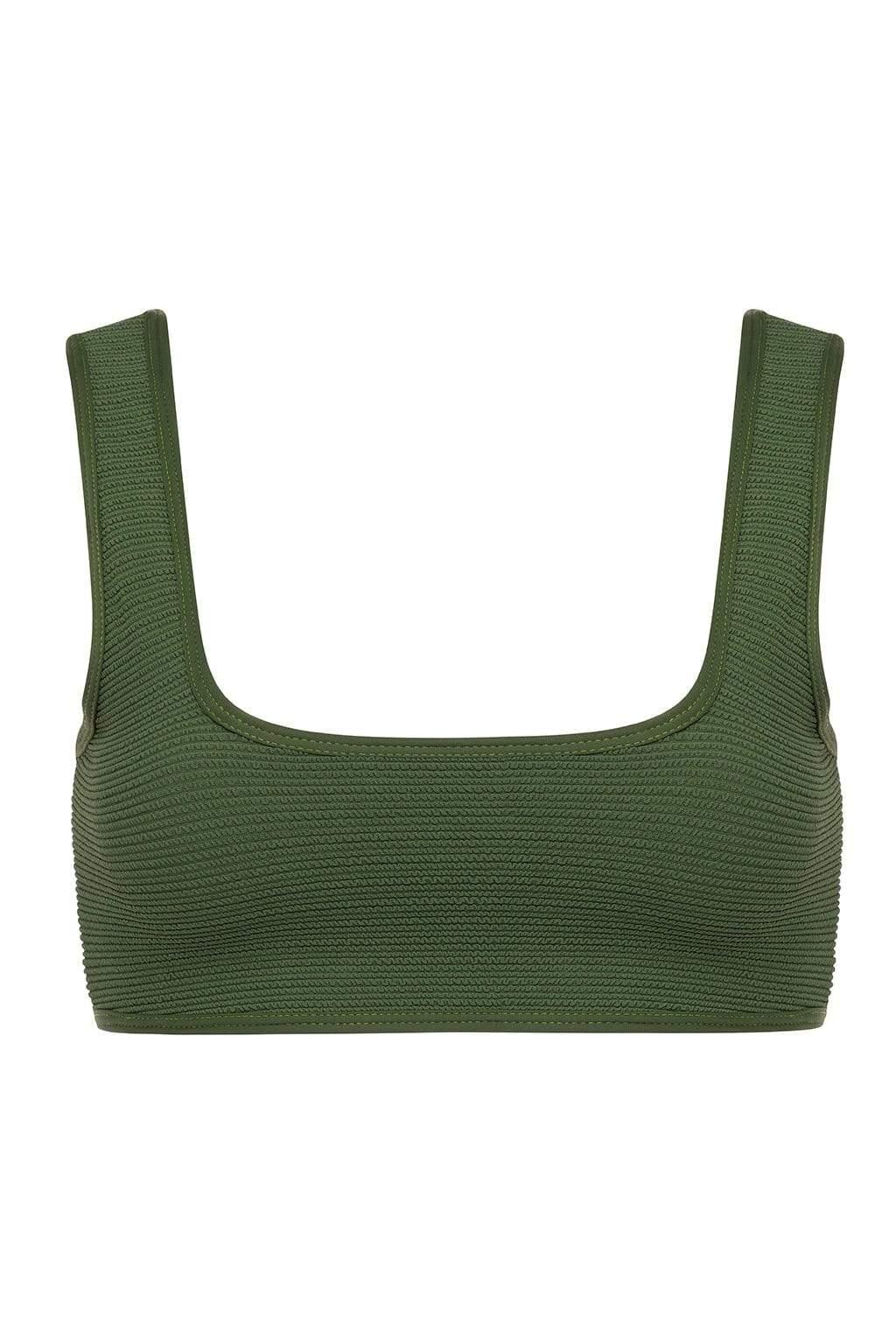 Offe Montce Olive Micro Scrunch Allie Bikini Top – offe market