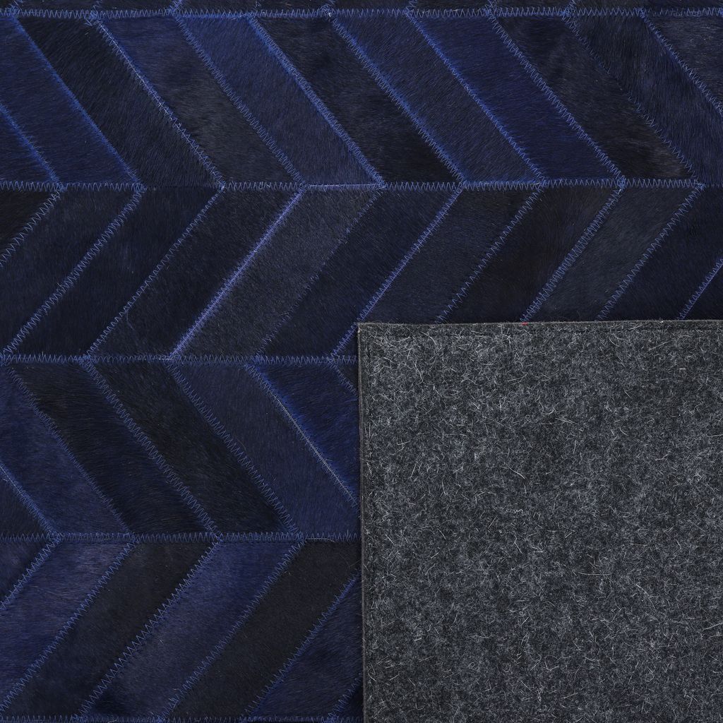 Solo Rugs - Meir Handmade Contemporary Cowhide Area Rug -