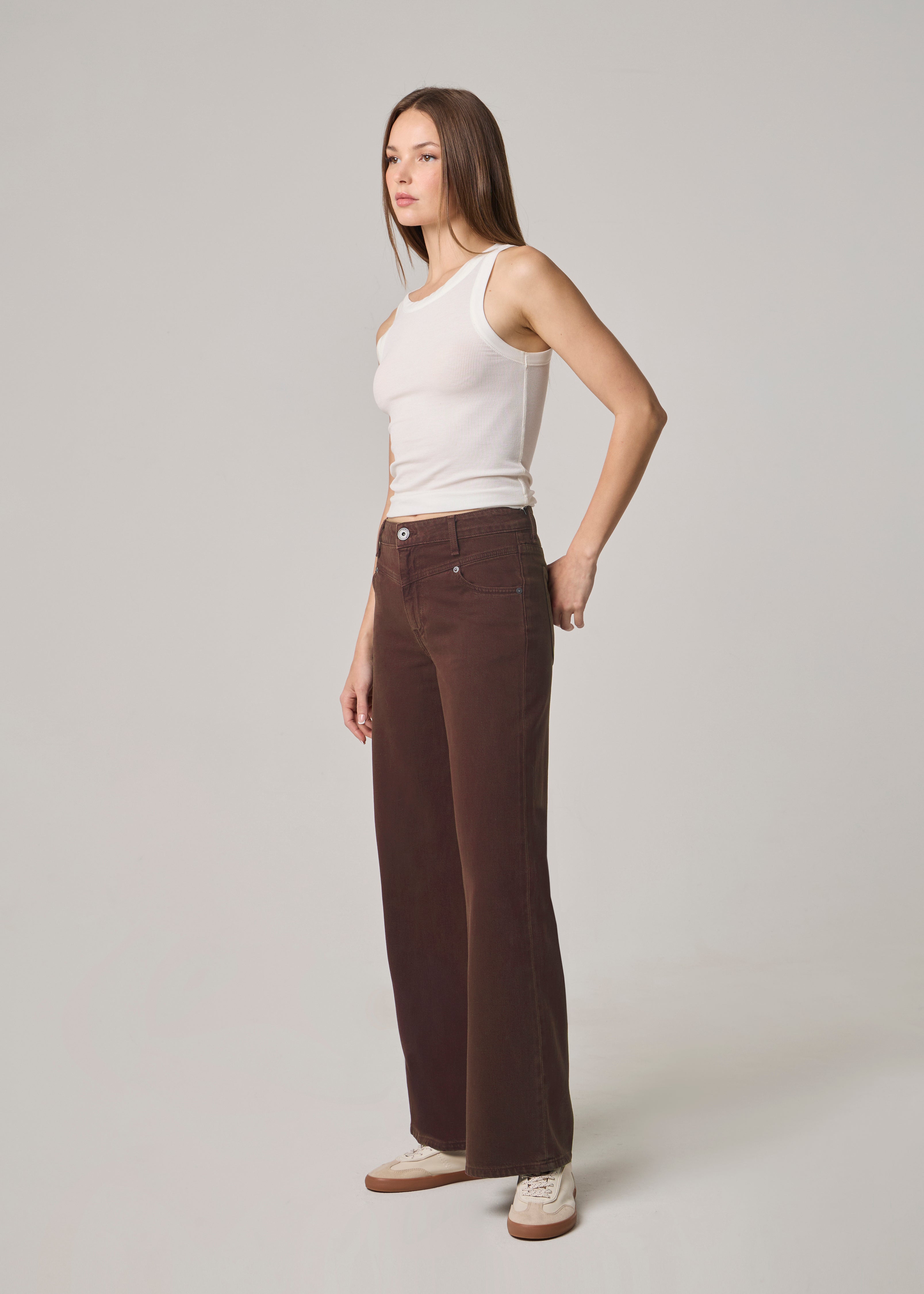 Edyson Conrad Wide Leg Jeans - Chocolate | Offe Market