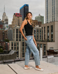 Edyson - Jack High Rise Slouchy Barrel Jeans - Medium Luton -