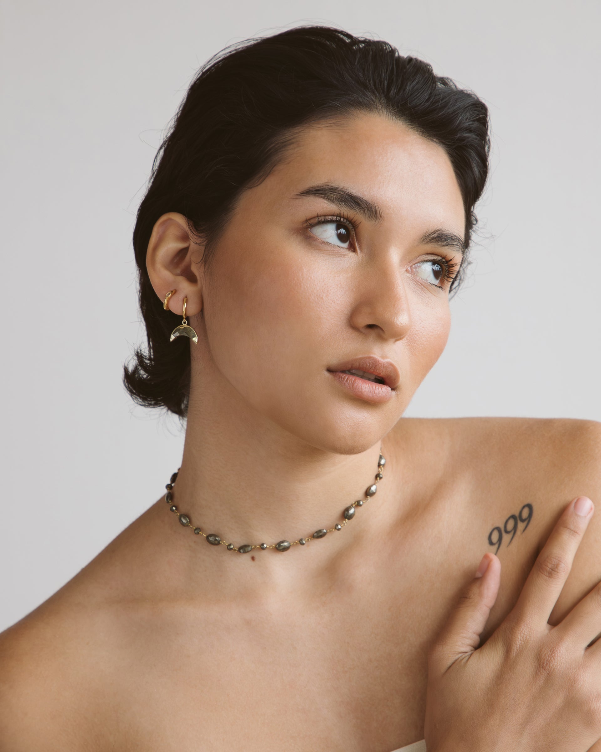 Luna Norte - Amore Baroque Pyrite Chain -