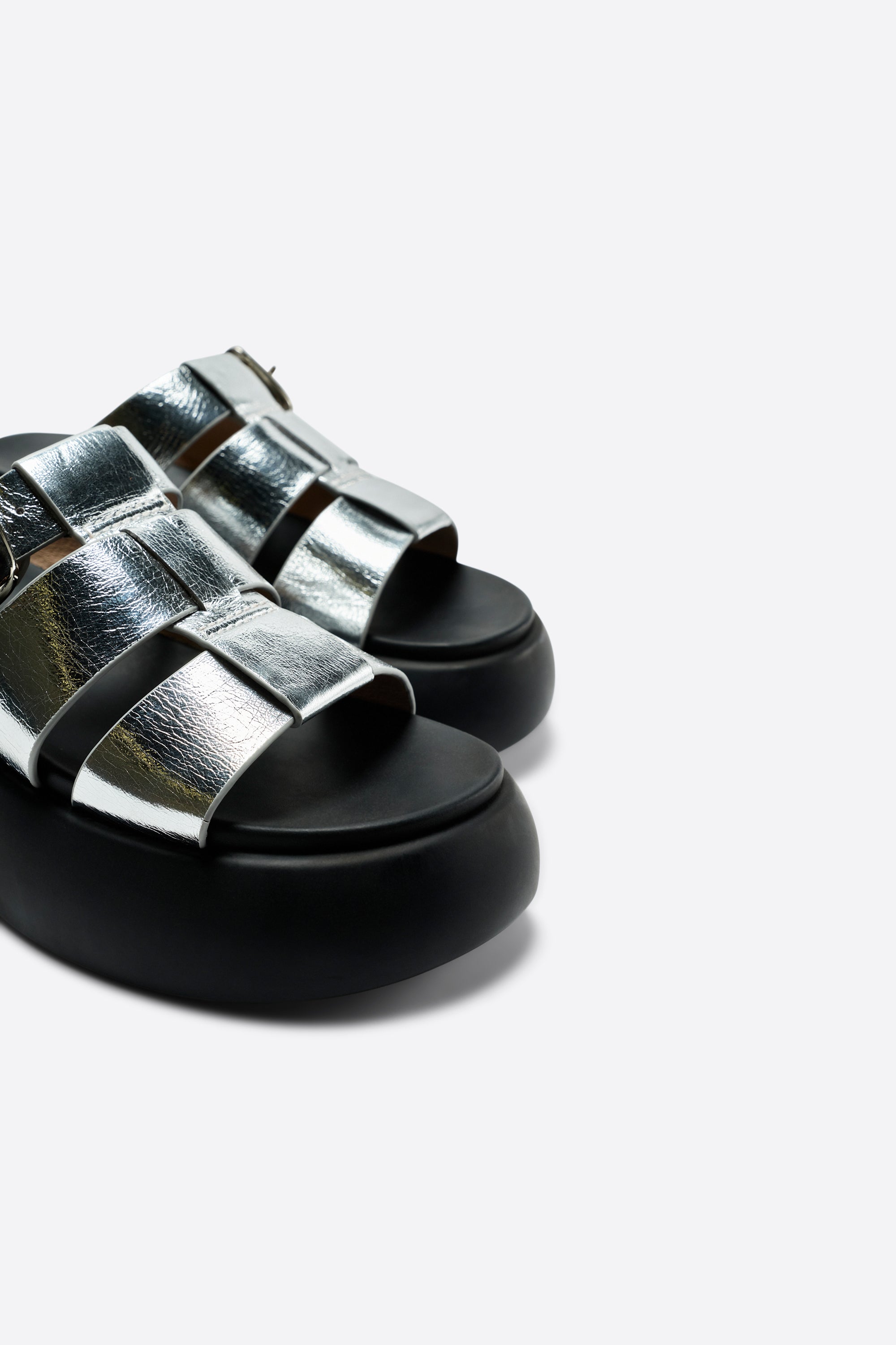 Intentionally Blank - Nell Metallic Platform Sandal -