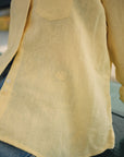 Nelle Atelier - The Chacha Petite Oversized Button Down Shirt - Butter -