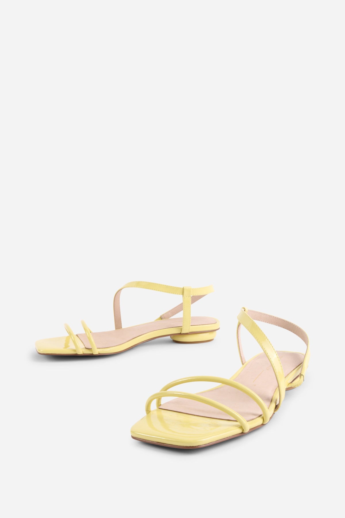Intentionally Blank - Nonfiction Flat Sandal - LEMON PATENT