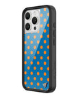 Wildflower iPhone case 16 Pro Polka Dot | Blue and Orange Cute