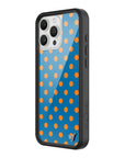 Wildflower iPhone case 16 Pro Max Polka Dot | Blue and Orange Cute