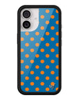 Wildflower iPhone case 17 Polka Dot | Blue and Orange Cute