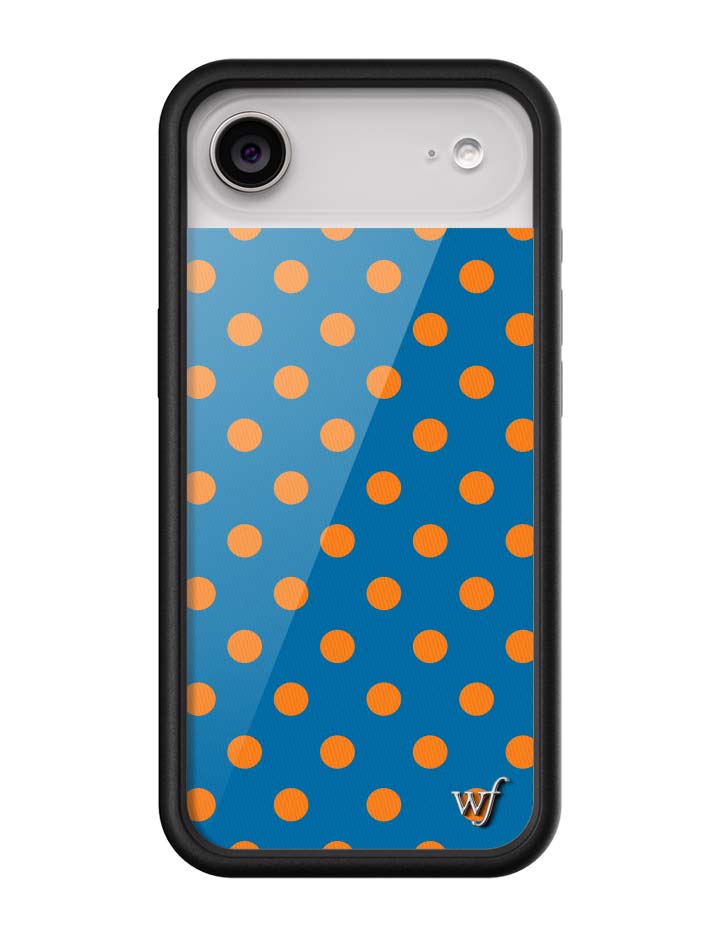 Wildflower iPhone case 17 Air Polka Dot | Blue and Orange Cute