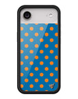 Wildflower iPhone case 17 Air Polka Dot | Blue and Orange Cute