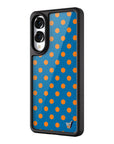 Wildflower Galaxy S25 case Edge Polka Dot Blue and Orange Cute