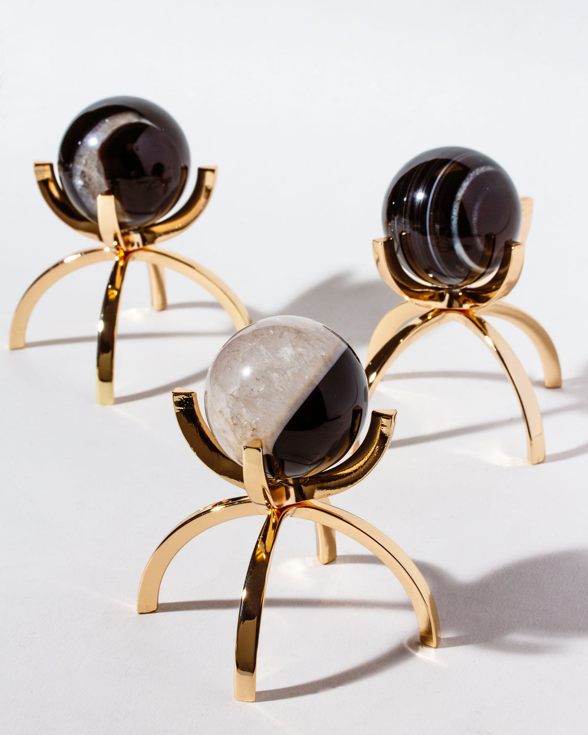 Luna Norte - Eye Of the Beholder Gemstone Sphere On Stand Set -