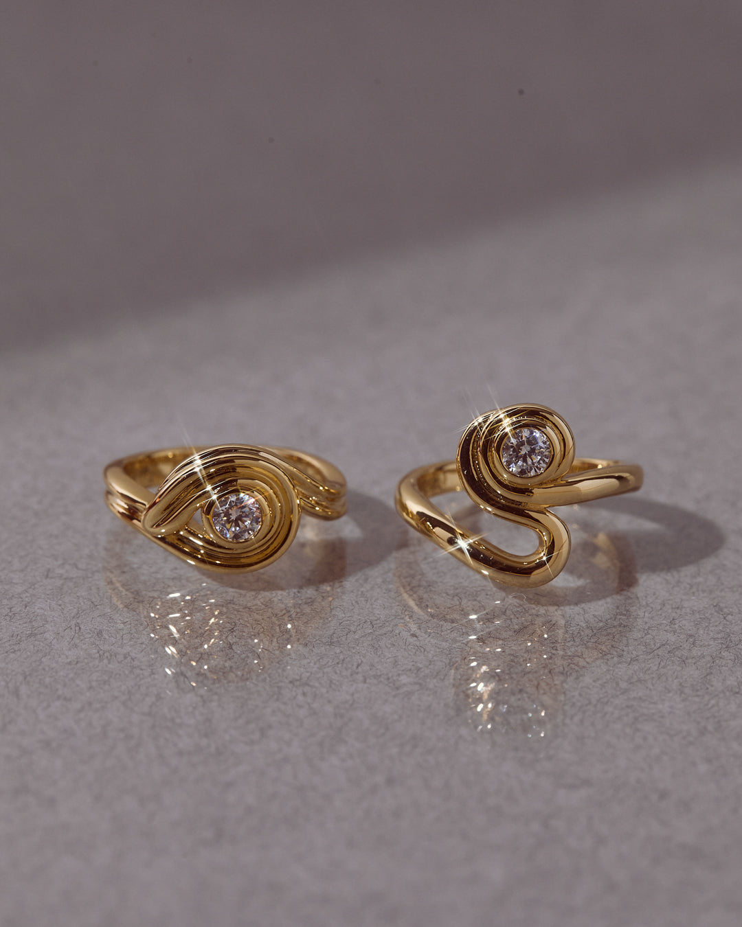 Luv Aj - The Wave Ring Set -